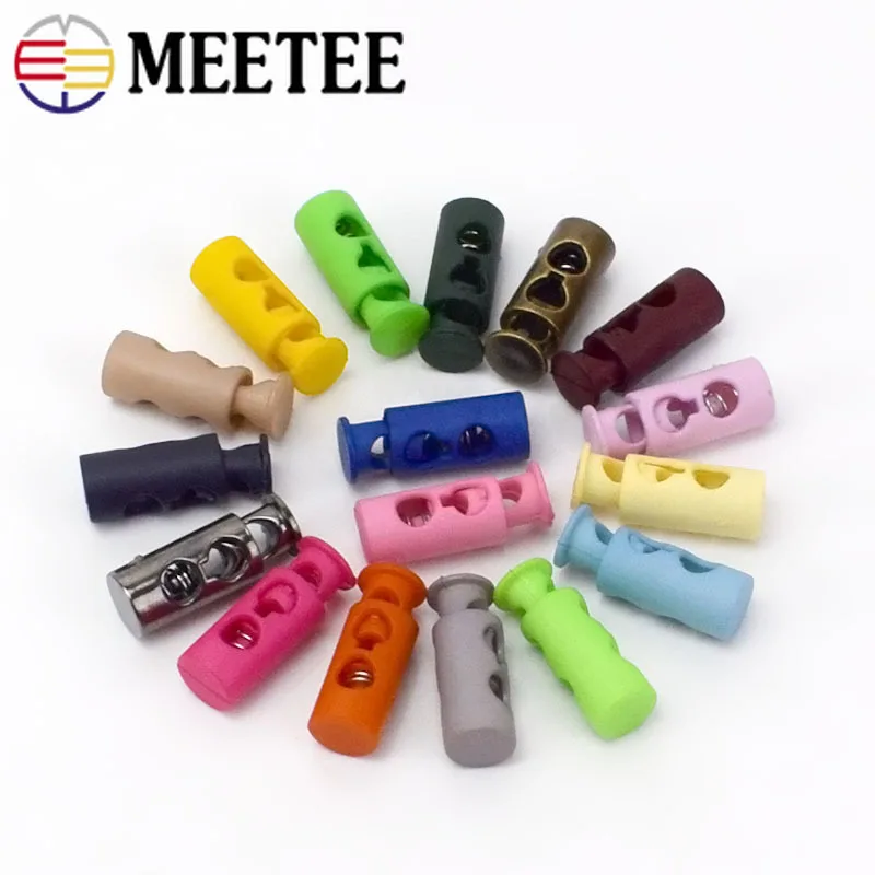 Пластиковая Пробка для шнура 25 шт. 24 мм 2 отверстия Тумблеры эластичные зажимы