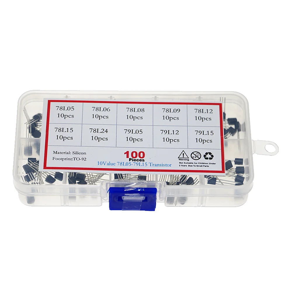 100 шт./кор. TO 92 Напряжение регулятор транзисторы кабельные наконечники в наборе