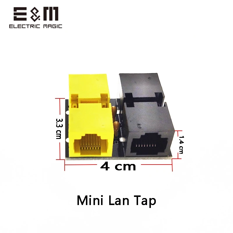 C mini lan tap Метательный Star LAN Tap 1,5 сетевой пакет с RJ45 разъемом Capture Mod Реплика мониторинга Ethernet Break Haker инструмент - Цвет: C mini lan tap