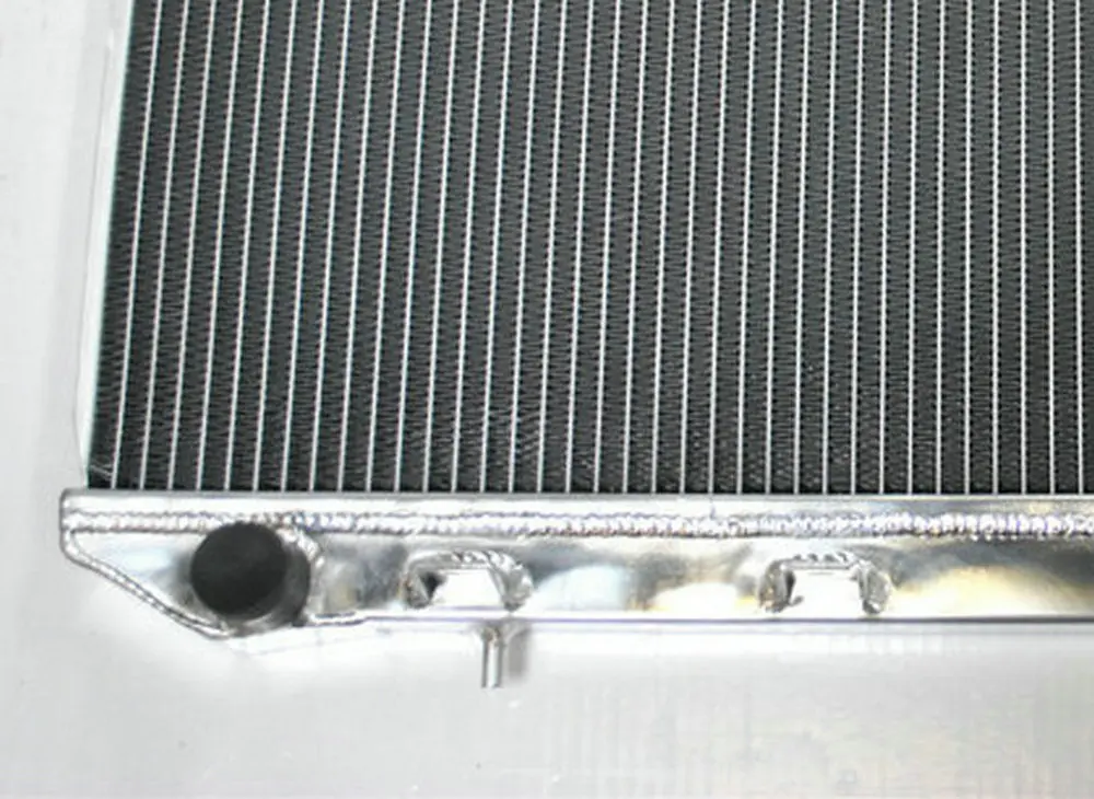 Новый 2-рядный алюминиевый полный радиатор + вентилятор * 2 1990-1996 для NISSAN