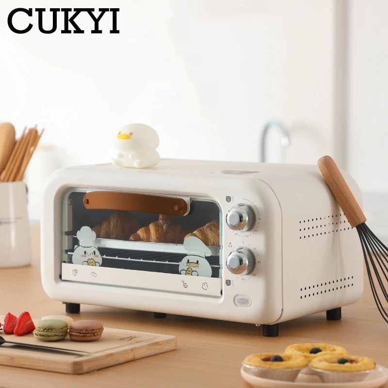 cukyi mini electric pizza and bread toaster ovens grill bakery oven for baking household appliances for kitchen convection oven free global shipping