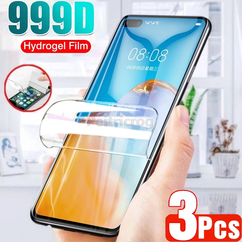 Гидрогелевая пленка для защиты экрана Huawei Mate 40 30 Pro 20 10 Lite Полное покрытие P40 P30 P20 P10