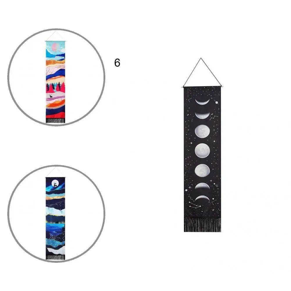 

Beautiful Hanging Tapestry Fadeless Vibrant Moon Phase Tapestry Hanging Blanket Hanging Picture 1 Set