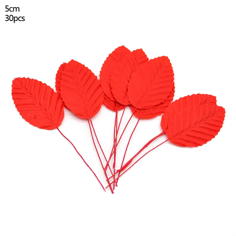 F16-30pcs red Рождественский красный цветок, искусственный цветок, тычинки, вишневые ягоды, сделай сам, Рождественский венок, ремесло, Свадебная вечеринка, товары для украшения дома - Цвет: F16-30pcs red