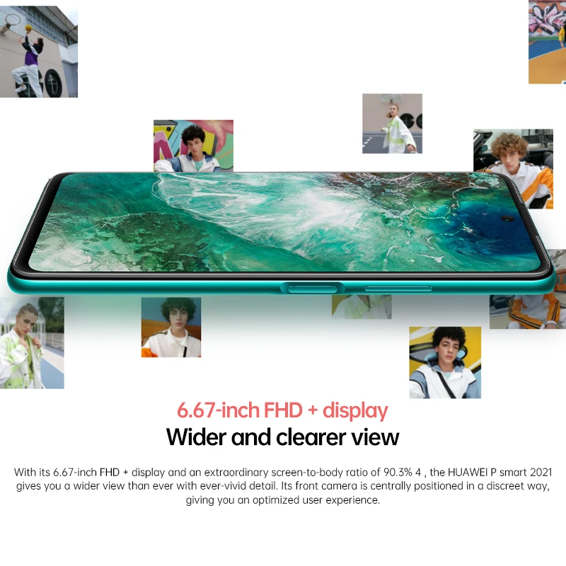 [Свободная пленка] смартфон Huawei P Smart 2021 глобальная версия батареи 5000 мАч 6 67