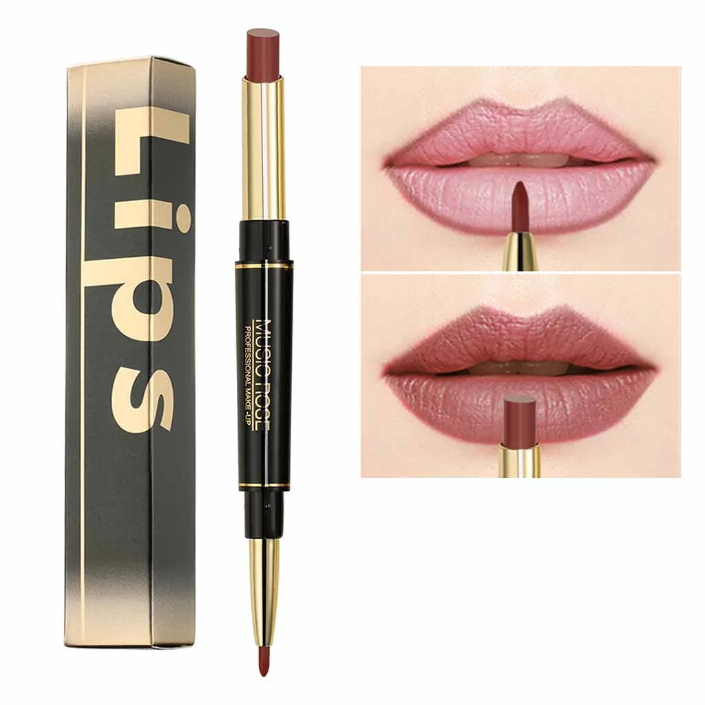 Музыкальная роза 24 цвета двойная кромка лайнер матовая губная помада