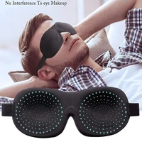 1pcs padded sleep mask breathable comfortable cooling cotton eye mask airplane blindfold