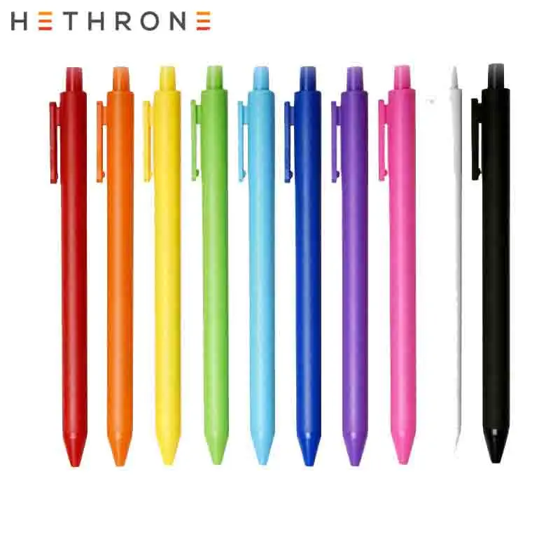 Hethrone знак Ретро Ручка Cololful 0 5 мм гелевые ручки выдвижной простой ярких цветов