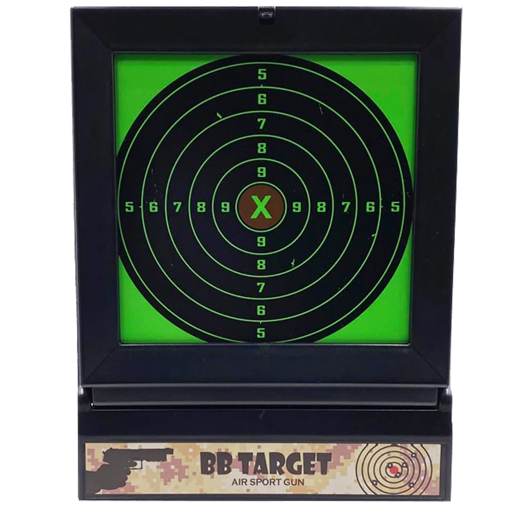 BBs Pellet trap NERF soft bullet pellet with spinner target inside 10 ordinary & 20 Splatter Splash paper targets | Спорт и