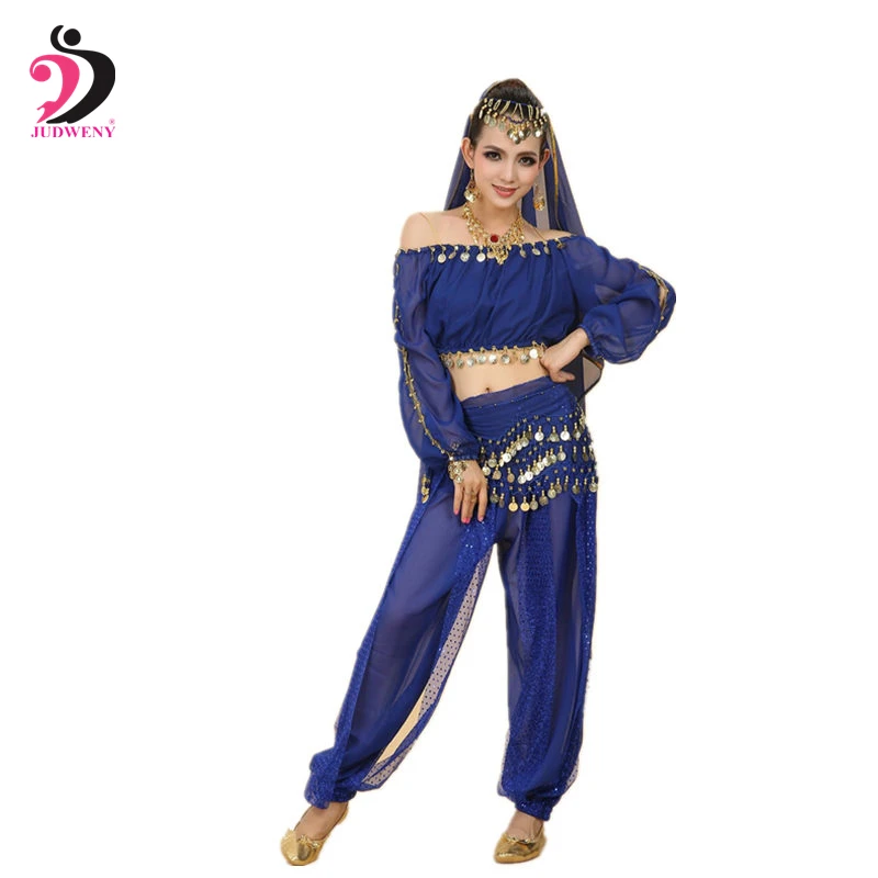 Новый костюм для танца живота Женский Болливуд Восточный живот танцевальная
