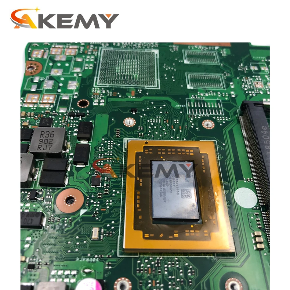akemy x555qa for asus x555q a555q x555qg x555bp x555ba laotop mainboard x555qa motherboard w a10 9600u 8gb ram free global shipping