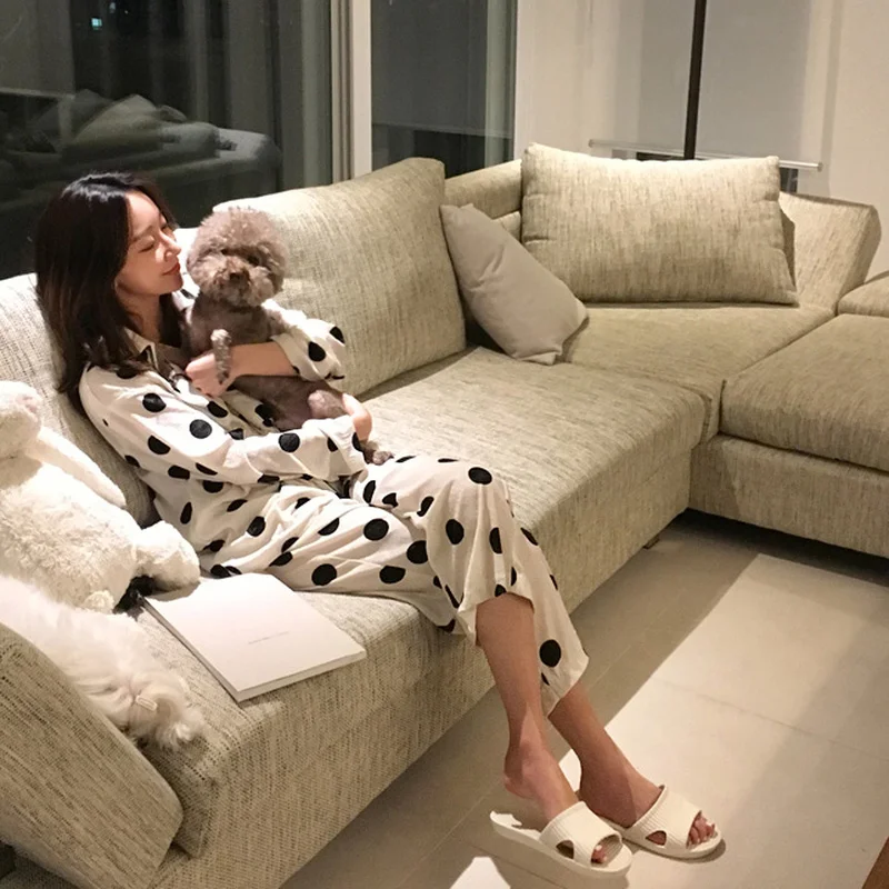 Хлопковая пижама для послеродовых беременных женщин и осенне зимние костюмы