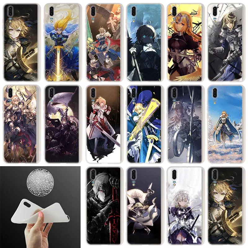 

Soft Silicone Case For Huawei P50 P40 P30 P20 Pro Senior Lite P Samrt Z 2019 E 2020 Jeanne D'Arc Fate Apocrypha Anime