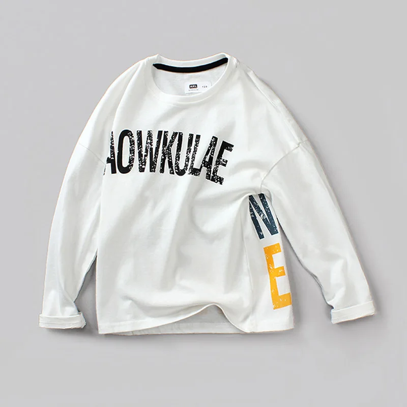 

Girl clothes long-sleeved T-shirt boy bottoming shirt cartoon printing round neck sweatshirt cotton2020hot sale quality clothing