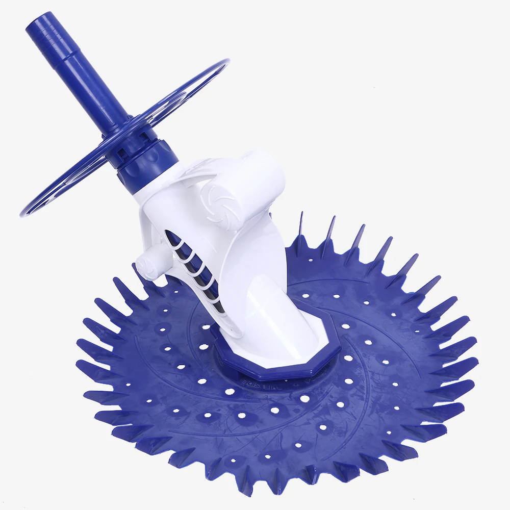 M&aacute;quina de limpieza autom&aacute;tica para piscinas, dispositivo de alta gama con 10 piezas, manguera blanca de 1M sin alimentaci&oacute;n [US-W], 09-0