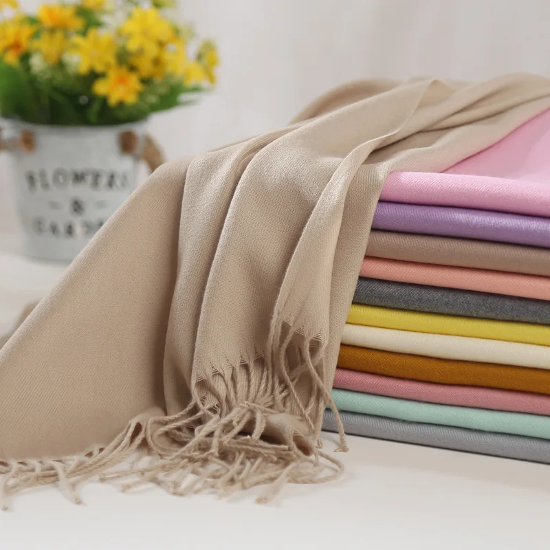 

250g cashmere scarf for women total 40 colors