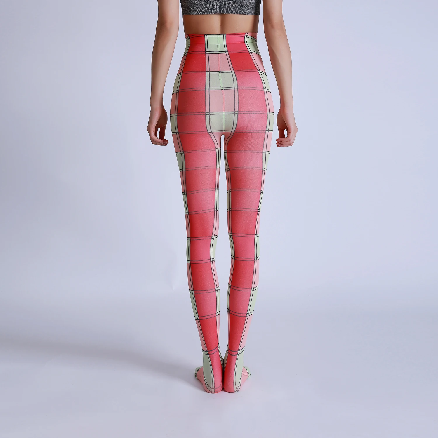 Новое поступление роскошные модные колготки с цифровым цветочным принтом