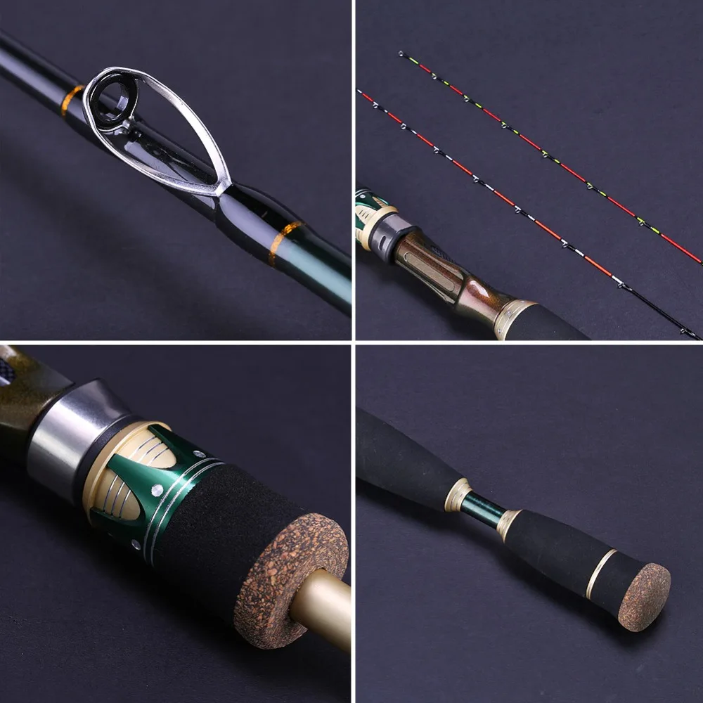 Sougayilang 1.2m Carbon Fiber Fishing Rod with Portable 2 Titanium Alloy Tips Soft Raft Boat Casting | Спорт и развлечения