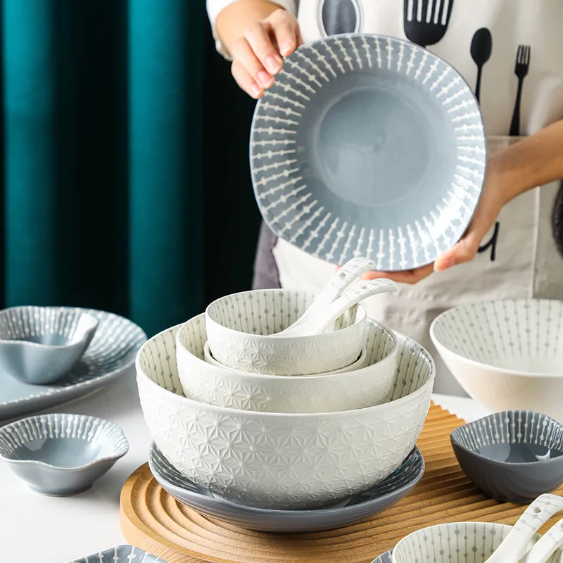 

Water drop love dishes chopsticks set Nordic minimalist home dining upped under the colored rice bowl ramen