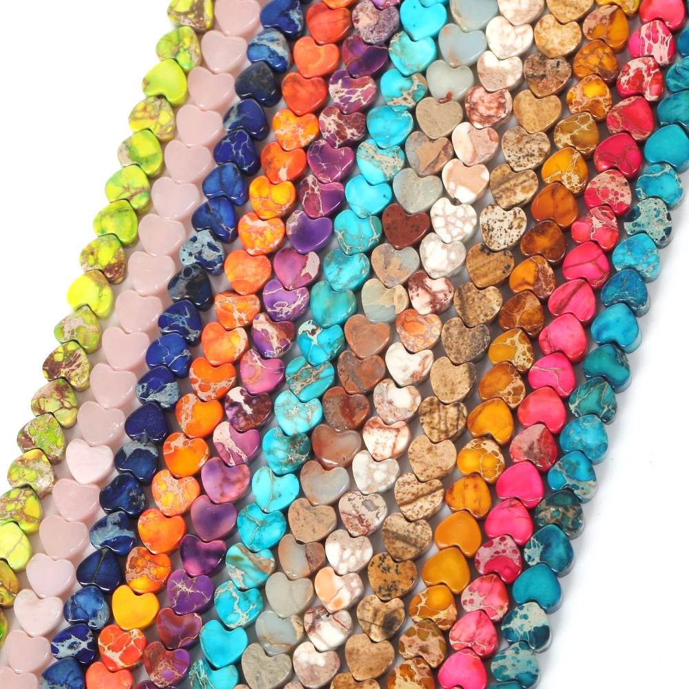 Бусины в форме сердца из опала 6 х3 мм | Украшения и аксессуары