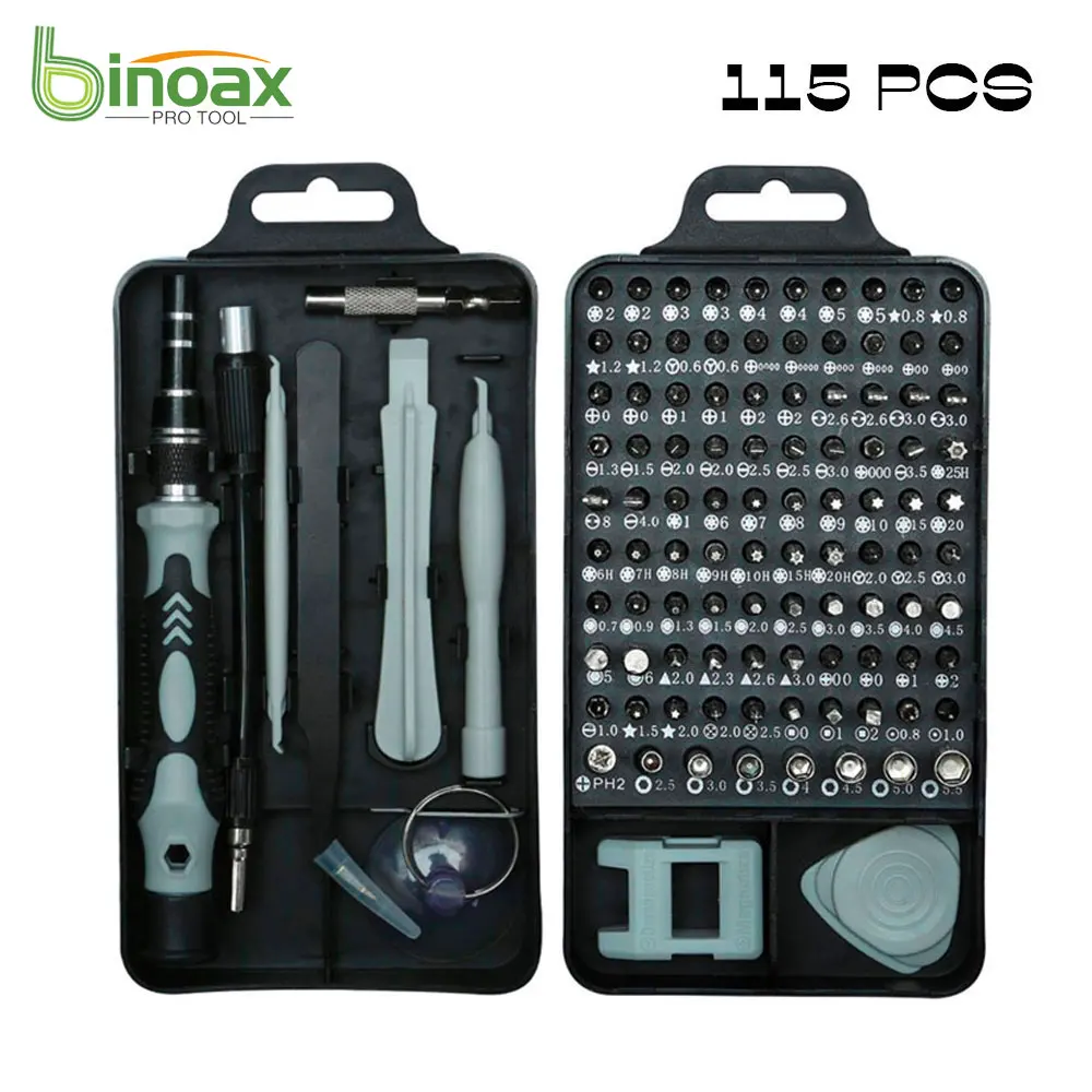 

Binoax Magnetics Precision Screwdriver Set 112/115 in 1 Fit Computer Pc Phone Repair Tool Set Kits Hand Tools