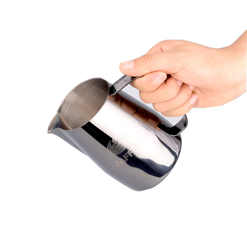 Стальной кувшин для взбивания молока кофе эспрессо бариста крафт латте 400