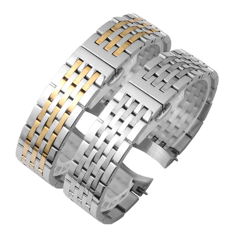 

Replacement Tissot 1853 T41 Series Solid Steel Watchband Arc Interface Men's And Women's Bracelet 19mm