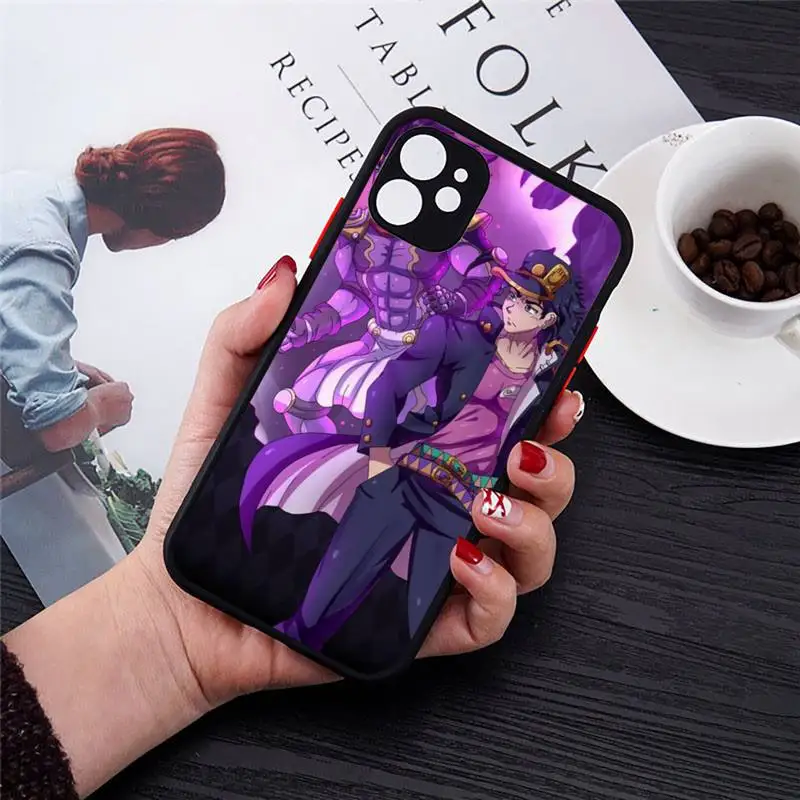 

JoJo's Bizarre Adventure JoJo Anime manga Phone Case matte transparent For iphone 7 8 11 12 plus mini x xs xr pro max cover