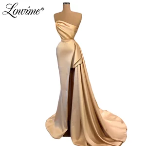 Роскошные простые выпускные платья, Формальные Вечерние платья 2020, турецкое вечернее платье Aibye для свадьбы, Дубай, арабское женское вечернее платье