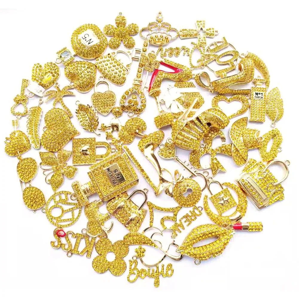 

50pcs mixed delicate girls charms Fit for women's DIY jewelry accessories M11