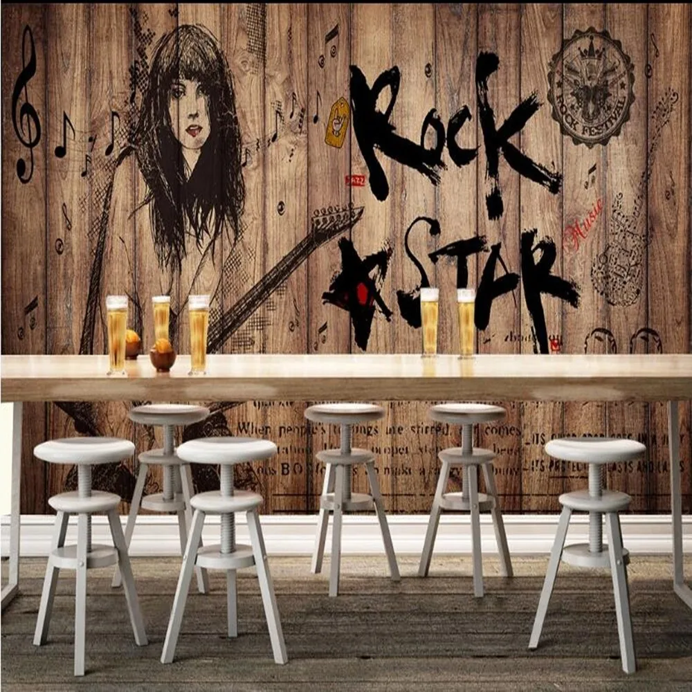 Milofi пользовательские 3D скандинавские карты ностальгические ретро большой ТВ фон