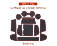 for mazda cx30 cx 30 2020 2021 interior accessories gate slot mat door padcup non slip mats non slip mats car sticker 10setpcs
