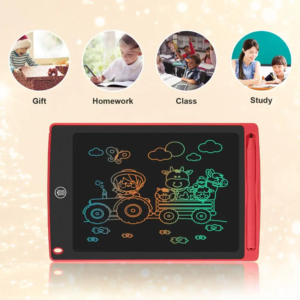 LCD Writing Tablet 8.5 inch Digital Drawing Electronic Handwriting Pad Message Graphics Board sketch board with lock gift