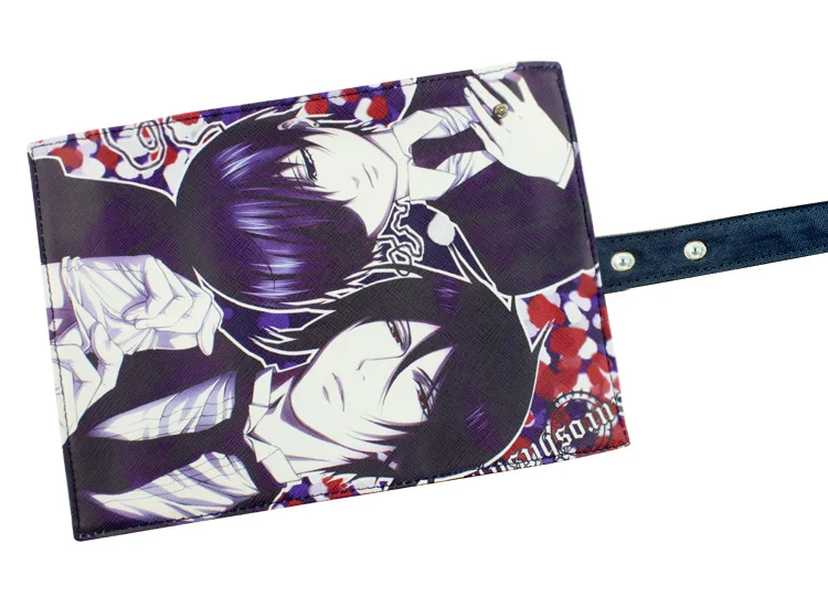 Черная холщовая Студенческая сумка для хранения вещей с рисунком аниме|storage canvas