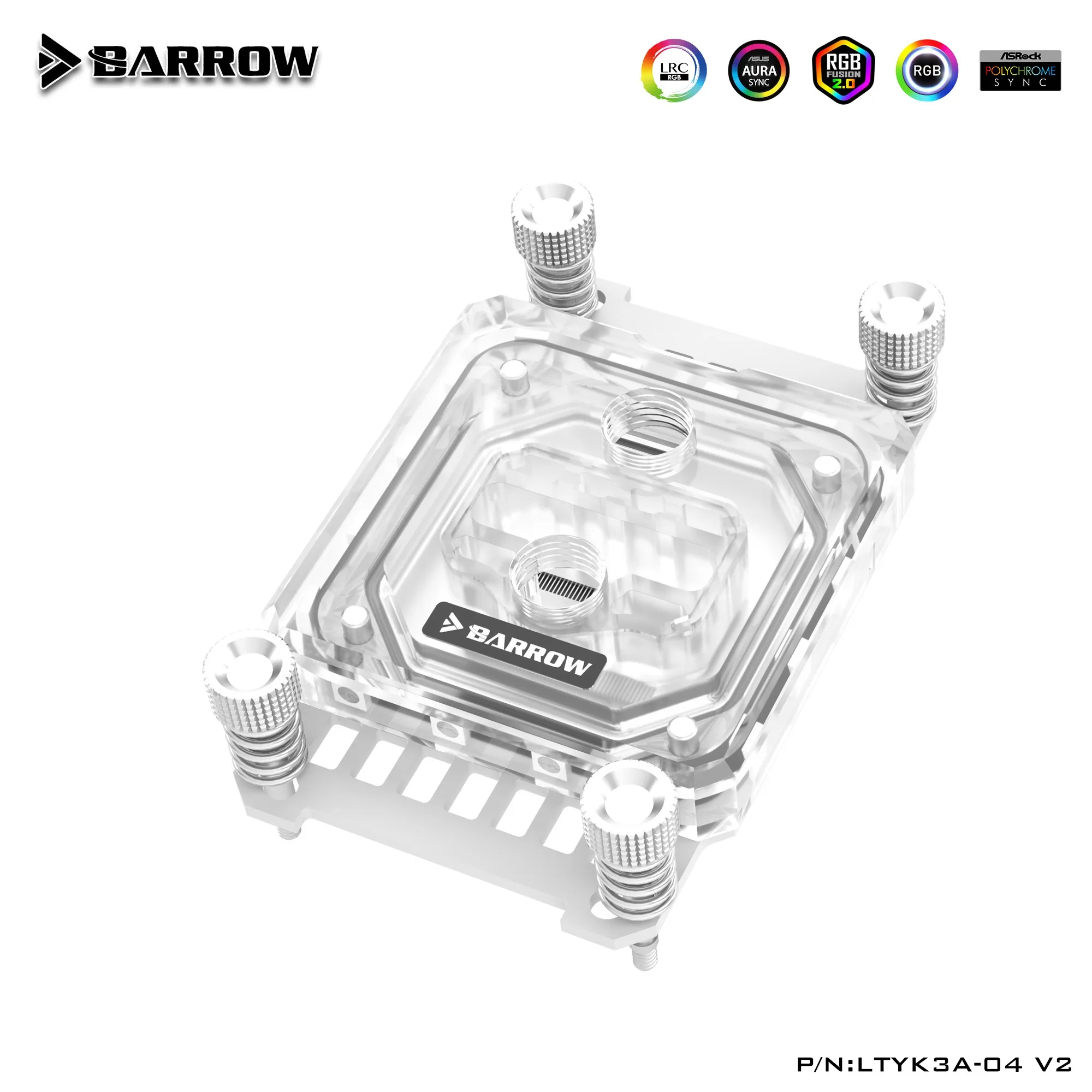 Barrow AMD AM3/AM4 платформа jetting micro waterway CPU водяной блок акриловая Aurora LTYK3A-04 V2 - купить по