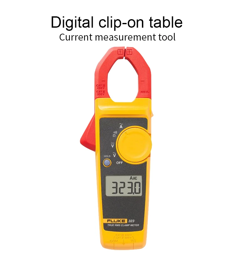 Fluke 323 True RMS клещи переменного тока и Напряжение тестер противодейственный мультиметр