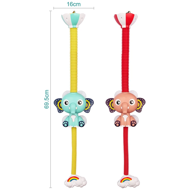 

Baby Bath Toy Electric Cartoon Shower Elephant Water Spray Toys Faucet Bathroom Bathtub Educational Play Game For Kids Children