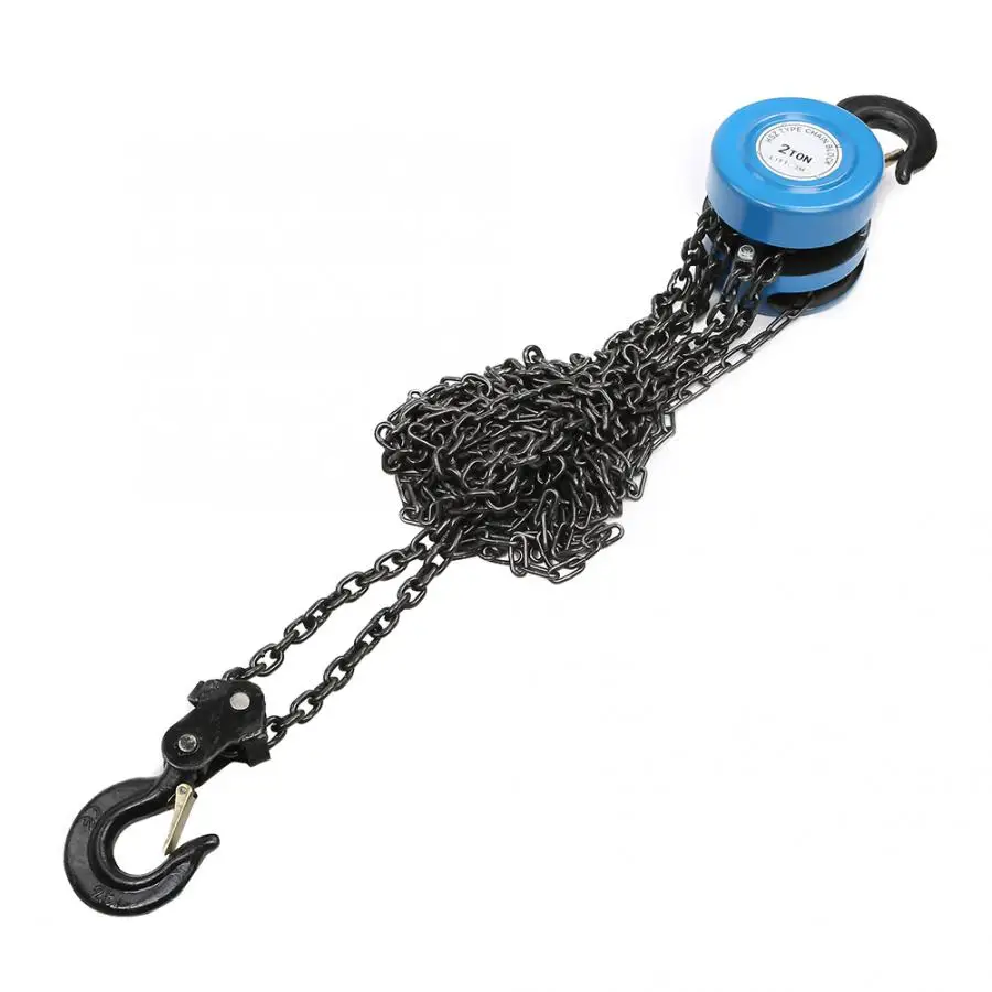 2 тонны цепной блок тали ручные инструменты подъемная цепь с крюком длиной 3