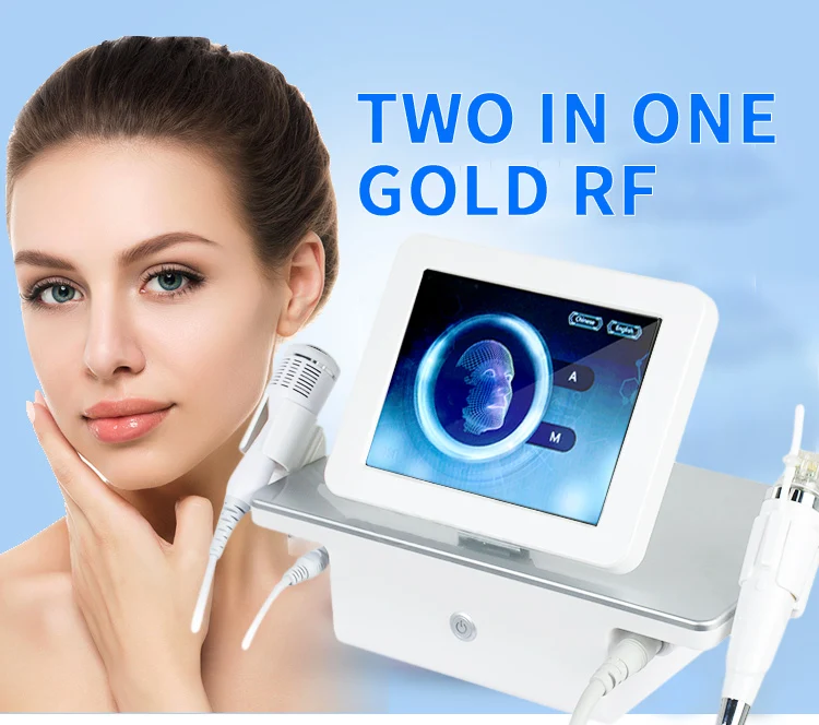 

2 in 1RF Fractional Micro-needle Machine with Cold Hammer RF radio frequency skin tightening Acne Scars Stretch marks removal