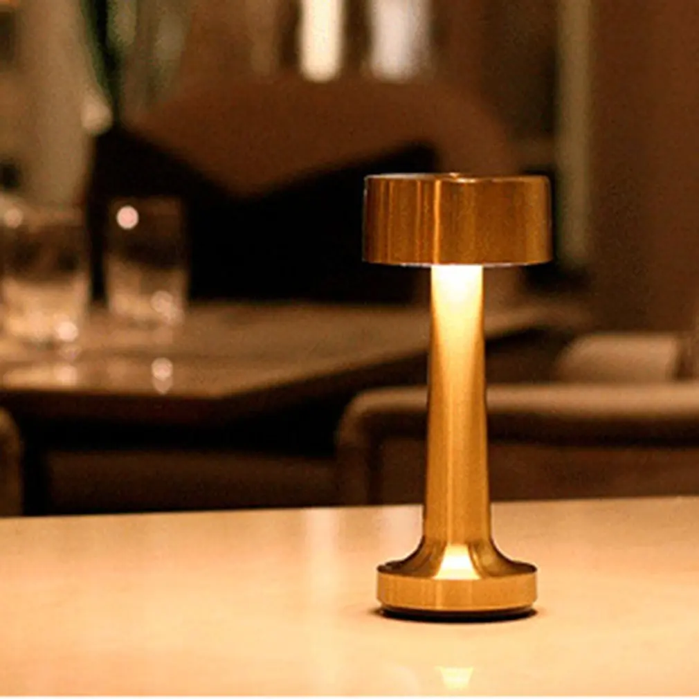

Светодиодсветодиодный Настольная лампа с сенсорным выключателем, перезаряжаемый светильник с датчиком касания для арт-бара, дома, гостино...