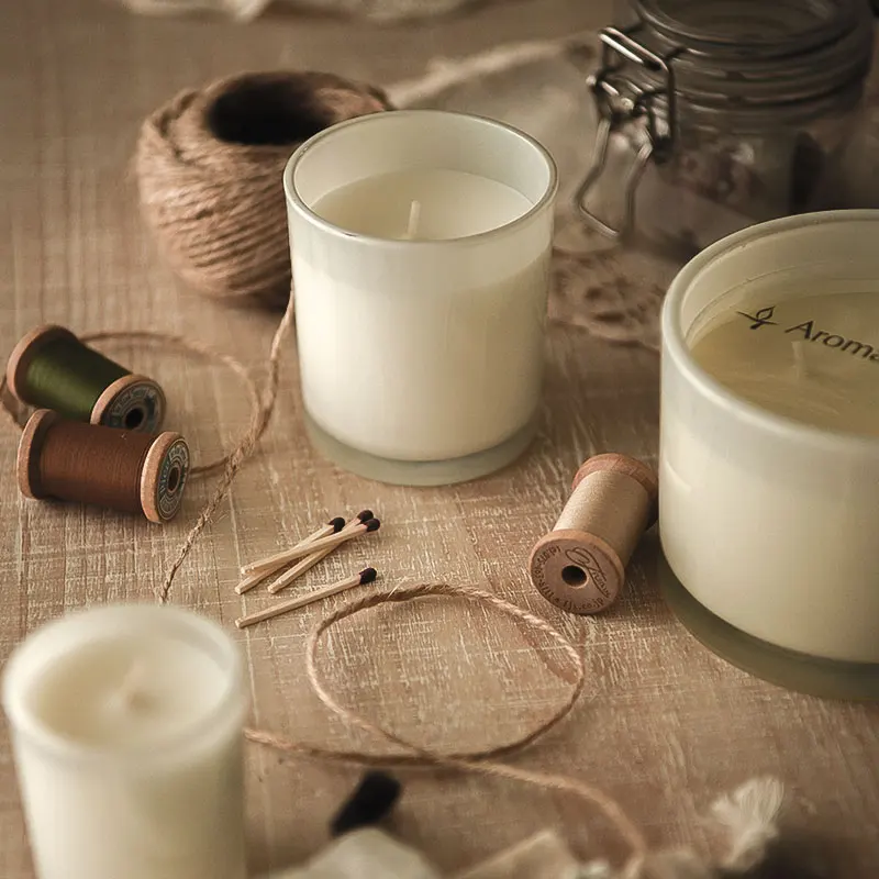 

Nordic Aromatherapy Candle Fragrant Grass Jasmine Bedroom Soothing and Sleeping Aid Home Indoor Long-Lasting Niche Fragrance Cup