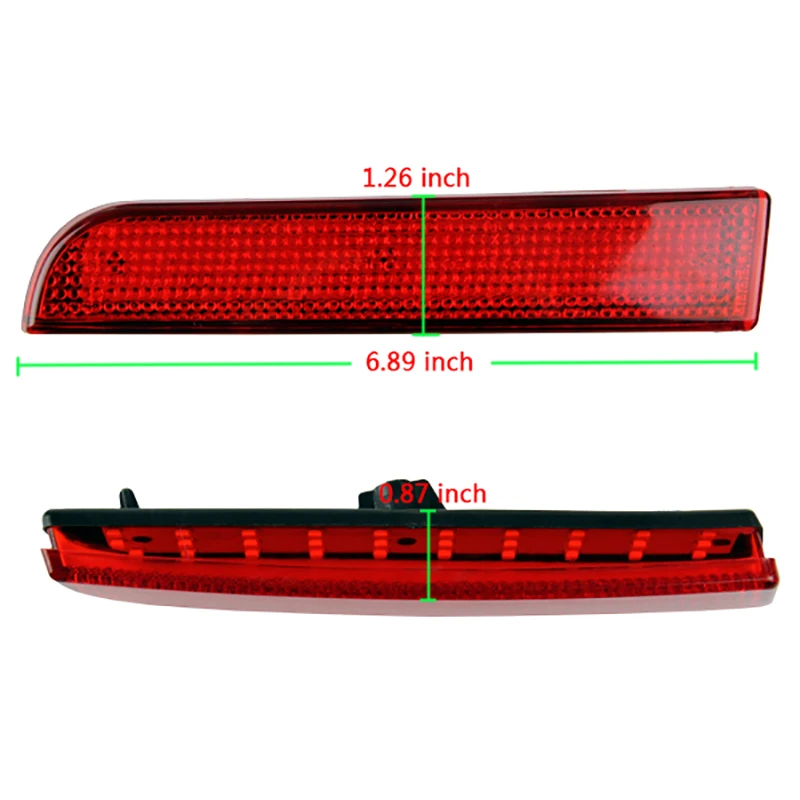 Автомобильный красный светоотражатель для бампера светодиодный задний стоп