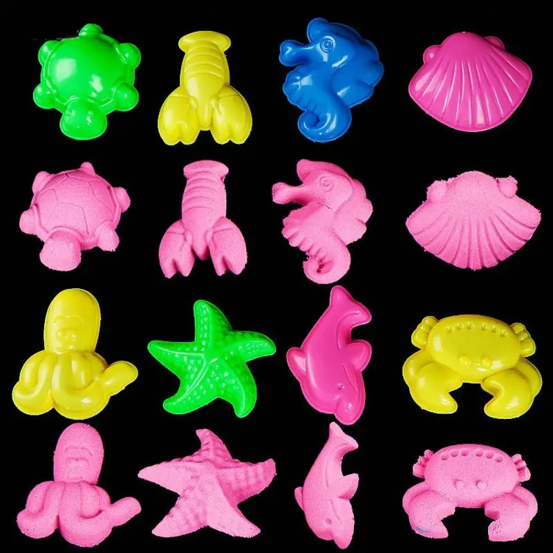 

8PCS Sea Animals Sand Clay Tool Beach Toys Modeling Clay For Kids Child Toys BX0D