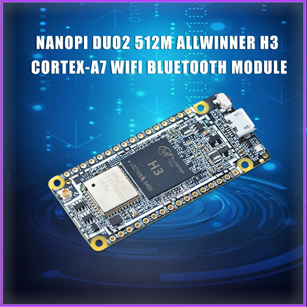 NanoPi DUO2 512M Allwinner H3 Cortex A7 WiFi Bluetooth модуль UbuntuCore светильник вес IoT