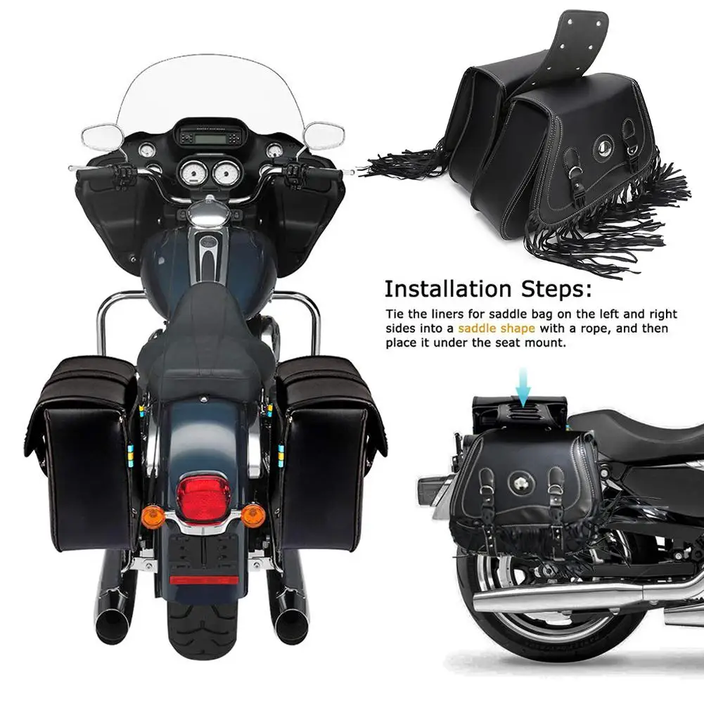 Мотоциклетная Сумка седло универсальная боковая подвесная сумка в стиле ретро