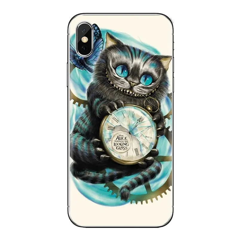 TPU Skin Case Alice in Wonderland Cheshire Cat For HTC One U11 U12 X9 M7 M8 A9 M9 M10 E9 Plus Desire 630 530 626 628 816 820 830 |