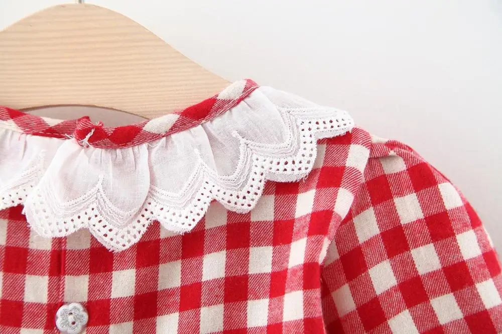 Детское хлопковое платье принцессы с длинным рукавом и бантом|Платья| |