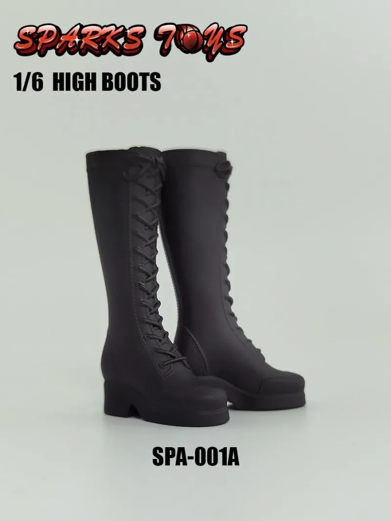 

1/6 Scale SPA-001 Women's High-top Boots Female Shoes Empty Inside Fit 12" Action Figure Body