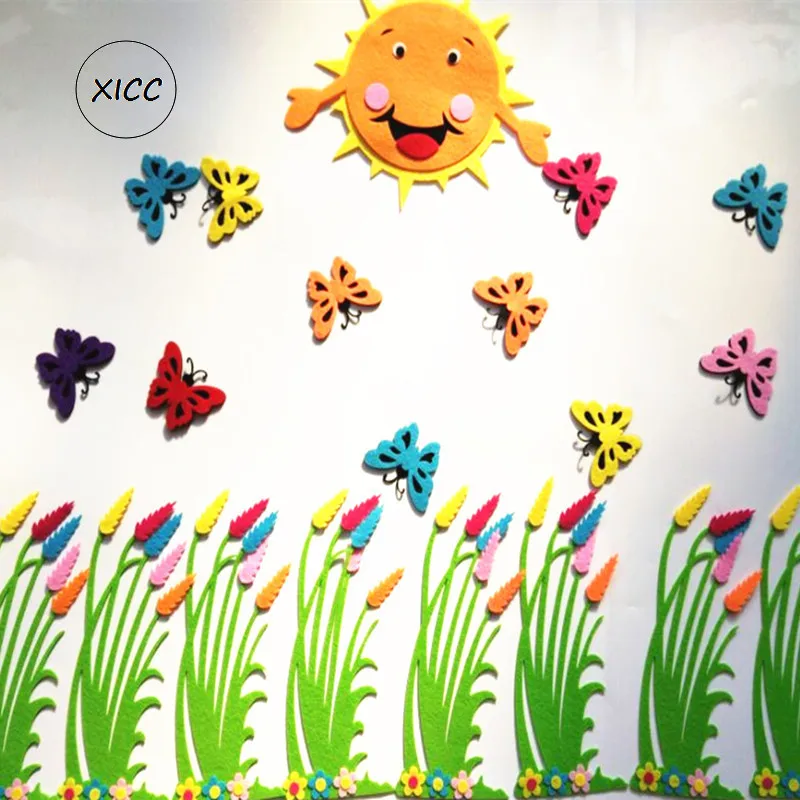 XICC Мультфильм Зебра нетканые шерстяные войлочные ткани Pad школьные дети ручной