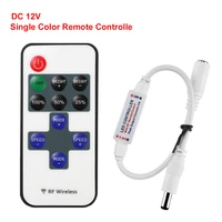 11 keys rf wireless single color led strip dimmer dc 12v 10keys remote controller for smd 5050 2835 3014 5630 led strip light